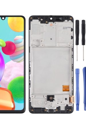Schermo LCD originale e digitalizzatore assemblaggio completo con cornice per Samsung Galaxy A41 SM-A415