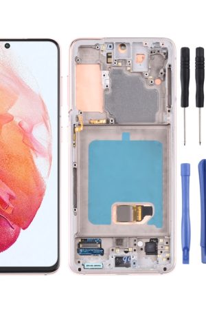 Schermo LCD originale e digitalizzatore assemblaggio completo con cornice per Samsung Galaxy S21 4G/S21 5G SM-G990 SM-G991