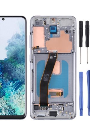 Schermo LCD originale e digitalizzatore assemblaggio completo con cornice per Samsung Galaxy S20 5G SM-G981B