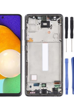incell materiale schermo LCD e digitalizzatore assemblaggio completo con telaio (non supporta l'identificazione delle impronte digitali) per Samsung Galaxy A52 5G SM-A526