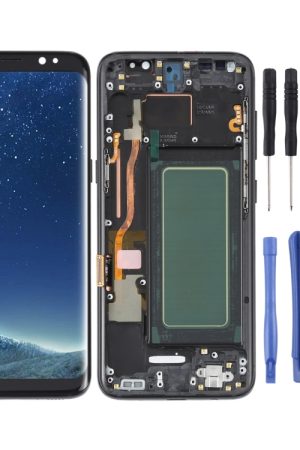 Schermo LCD OLED per Samsung Galaxy S8 SM-G950 Digitizer Assemblaggio completo con cornice