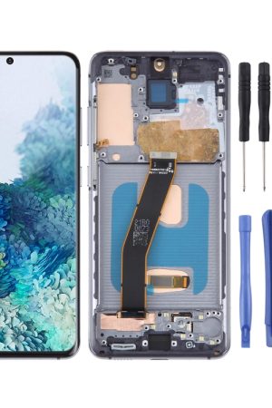 Schermo LCD materiale OLED per Samsung Galaxy S20 SM-G980 Digitizer Assemblaggio completo con cornice
