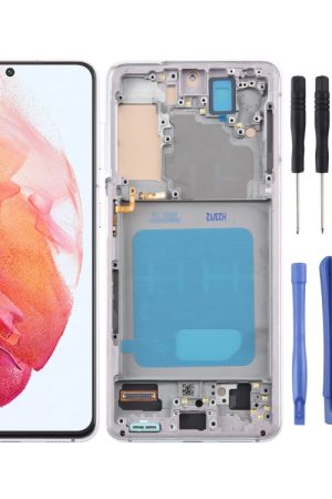 Per Samsung Galaxy S21 5G SM-G991 TFT LCD Screen Digitizer assemblaggio completo con cornice