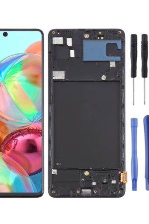 Per Samsung Galaxy A71 4G SM-A715F 6,43 pollici OLED LCD Screen Digitizer assemblaggio completo con cornice