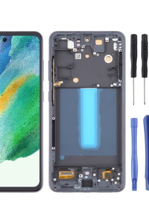 Per Samsung Galaxy S21 FE 5G SM-G990B 6,36 pollici OLED LCD Screen Digitizer assemblaggio completo con cornice