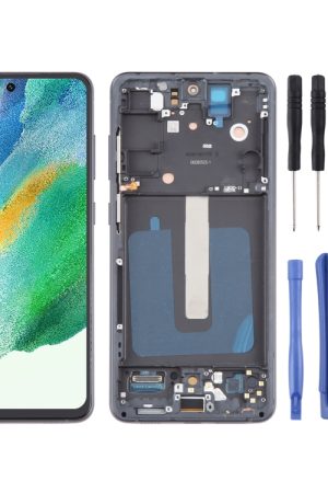 Per Samsung Galaxy S21 FE 5G SM-G990B 6,43 pollici OLED LCD Screen Digitizer assemblaggio completo con cornice