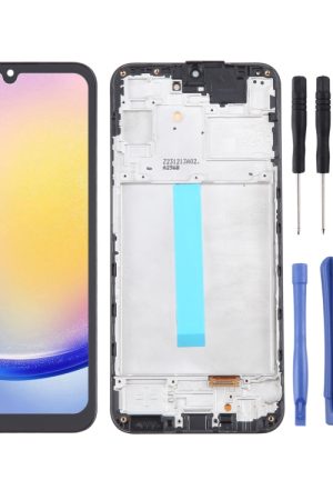 Per Samsung Galaxy A25 SM-A256B 6,36 pollici OLED LCD Screen Digitizer assemblaggio completo con cornice