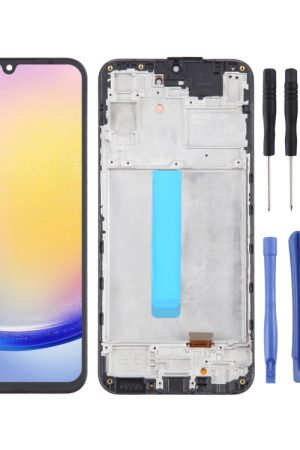 Per Samsung Galaxy A25 SM-A256B 6,43 pollici OLED LCD Screen Digitizer assemblaggio completo con cornice