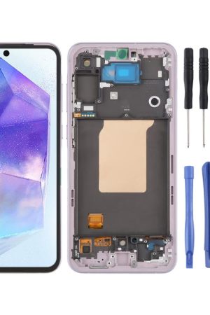 For Samsung Galaxy A55 SM-A556B Original LCD Screen Digitizer Full Assembly with Frame