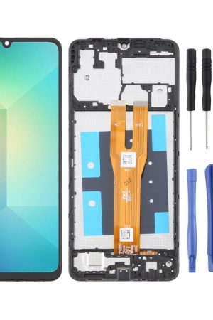 For Samsung Galaxy A06 SM-A065F Original LCD Screen Digitizer Full Assembly with Frame