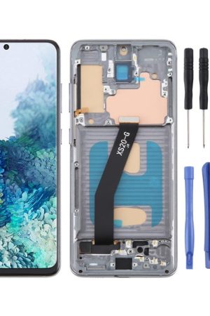For Samsung Galaxy S20 5G SM-G981B TFT LCD Screen Digitizer Full Assembly with Frame