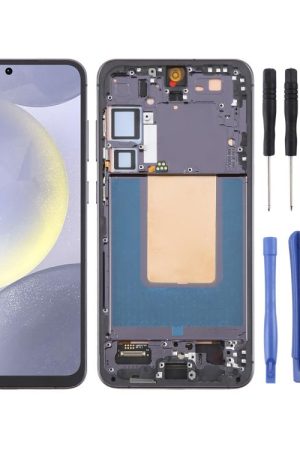 For Samsung Galaxy S24+ SM-S926B OLED LCD Screen Digitizer Full Assembly with Frame