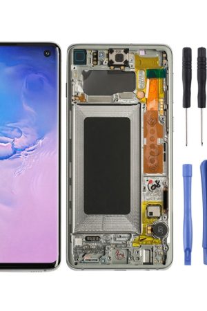 Schermo LCD e digitalizzatore assemblaggio completo con cornice per Galaxy S10 4G