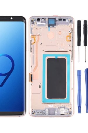 Schermo LCD e digitalizzatore in materiale Super AMOLED assemblaggio completo con cornice per Galaxy S9+ / G965F / G965F / DS / G965U / G965W / G9650