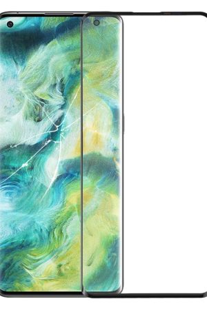 Per OPPO Find X2 Lente in vetro esterno dello schermo anteriore con adesivo otticamente trasparente OCA