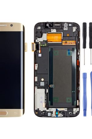 Display LCD originale + pannello touch con cornice per Galaxy S6 Edge+ / G928F