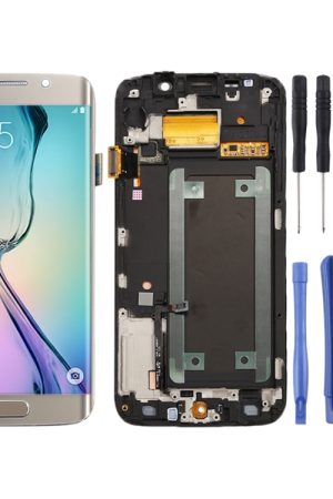 Schermo LCD originale e digitalizzatore assemblaggio completo con cornice per Samsung Galaxy S6 Edge SM-G925F