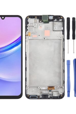 Per Samsung Galaxy A15 4G SM-A155F Digitalizzatore schermo LCD originale assemblaggio completo con cornice