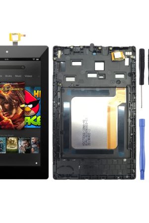 Schermo LCD e digitalizzatore assemblaggio completo con cornice per Amazon Kindle Fire HD 7 2017 SR043KL