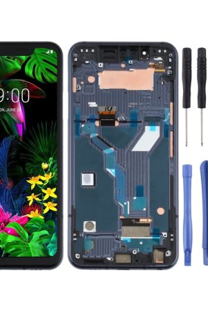 Schermo LCD e digitalizzatore assemblaggio completo con cornice per LG G8s ThinQ LMG810, LM-G810, LMG810EAW