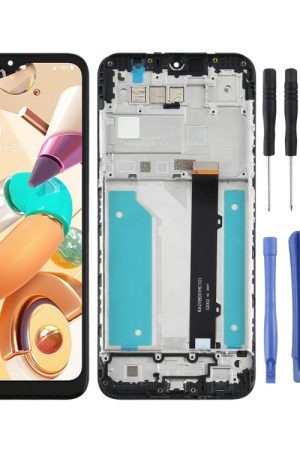 Schermo LCD e digitalizzatore assemblaggio completo con cornice per LG K41s LMK410EMW, LM-K410EMW, LM-K410