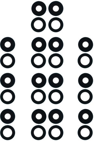 Per OPPO Reno4 SE/A93 4G/OPPO Reno4 F/Reno4 Lite/F17 Pro PEAT00 PEAM00 10pcs Obiettivo fotocamera posteriore