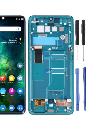 Schermo LCD originale e digitalizzatore assemblato completo con cornice per TCL 10 Pro