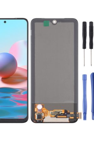 Schermo LCD in materiale AMOLED originale e assemblaggio completo di digitalizzatore per Xiaomi Redmi Note 10 4G / Redmi Note 10S / Redmi Note 11 SE India / Poco M5s M2101K7AI, M2101K7AG