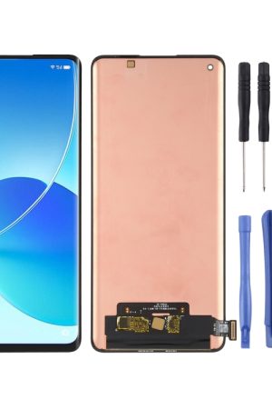 Schermo LCD in materiale AMOLED originale e assemblaggio completo di digitalizzatore per OPPO Reno6 Pro 5G / Reno6 Pro + 5G