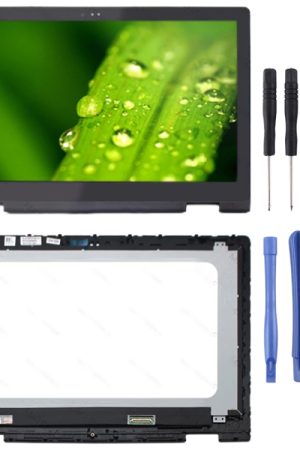 Schermo LCD e digitalizzatore FHD 1920 x 1080 40 pin P58F001 assemblaggio completo con telaio per Dell Inspiron 15 5568 5578