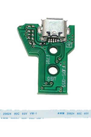Scheda di ricarica USB JCD JDS-055 con cavo flessibile FPC a 12 pin per PS4