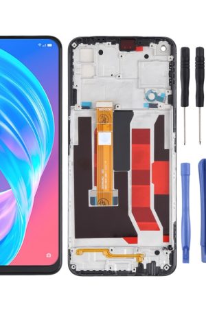 Schermo LCD originale e digitalizzatore assemblaggio completo con cornice per OPPO A72 5G