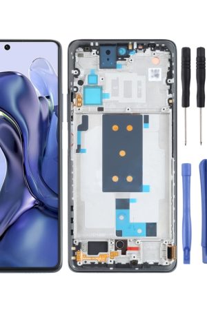 Materiale OLED Schermo LCD originale e digitalizzatore assemblaggio completo con cornice per Xiaomi Mi 11T / 11T Pro