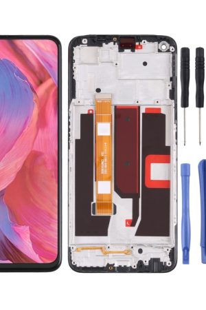 Schermo LCD originale per OPPO A74 5G CPH2197 CPH2263 digitalizzatore Assemblea completa con cornice