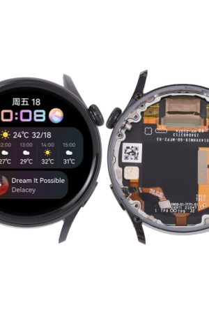 Schermo LCD originale e digitalizzatore assemblaggio completo con cornice per Huawei Watch 3