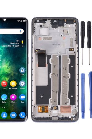 Schermo LCD originale e digitalizzatore assemblato completo con cornice per TCL 10 Plus