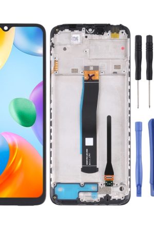 Schermo LCD originale e digitalizzatore assemblaggio completo con cornice per Xiaomi Redmi 10C/Redmi 10 India/Poco C40