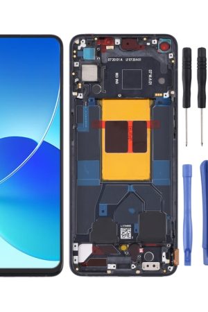 Schermo LCD originale e digitalizzatore assemblaggio completo con telaio per OPPO Reno6 5G PEQM00 CPH2251