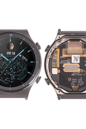 Schermo LCD originale in materiale zaffiro e digitalizzatore assemblaggio completo con cornice per Huawei Watch GT 2 Pro VID-B19