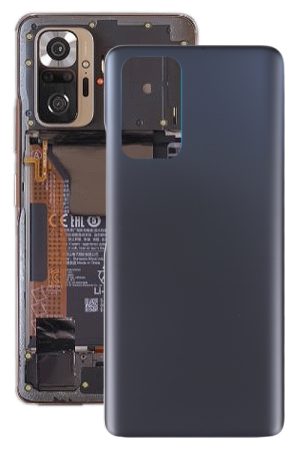 Cover posteriore in vetro per batteria per Xiaomi Redmi Note 10 Pro/Redmi Note 10 Pro Max/Redmi Note 10 Pro India