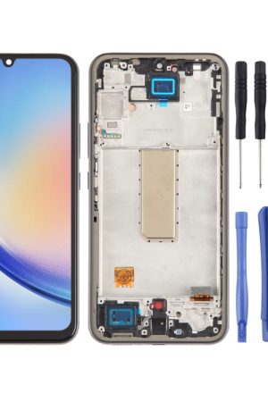 Per Samsung Galaxy A34 5G SM-A346B Display LCD OLED digitalizzatore assemblaggio completo con cornice