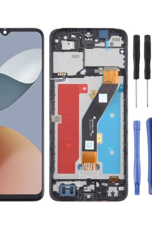 Per ZTE Blade A34 Digitalizzatore schermo LCD assemblaggio completo con cornice