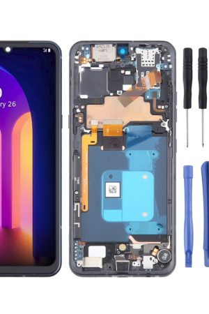 Per LG V60 ThinQ versione USA Schermo LCD originale Digitizer assemblaggio completo con telaio