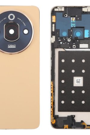 Per ZTE nubia Focus Pro Z2351N Cover posteriore in pelle per batteria con cornice centrale / Cover per obiettivo della fotocamera