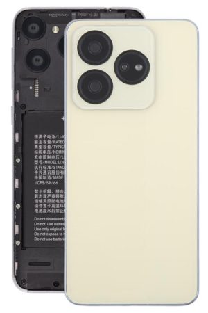 Per ZTE Blade V60 Design Z2350 Cover posteriore in vetro per batteria con cornice centrale/Copertura per obiettivo della fotocamera