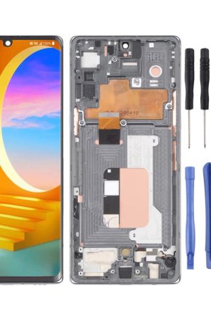 Per LG Velvet 5G US Version Schermo LCD originale Digitizer assemblaggio completo con telaio