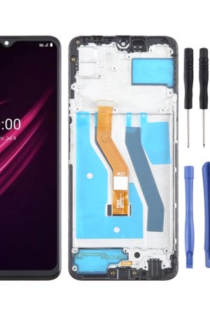 Per T-Mobile REVVL V+ 5G Digitalizzatore schermo LCD assemblaggio completo con cornice