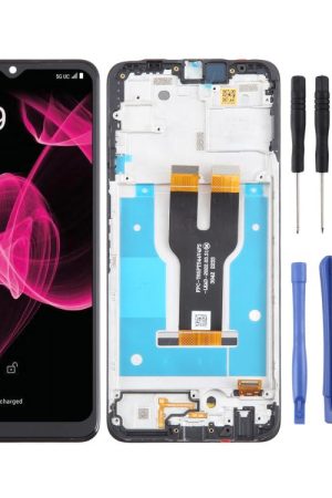 For T-Mobile REVVL 6X 5G LCD Screen Digitizer Full Assembly with Frame