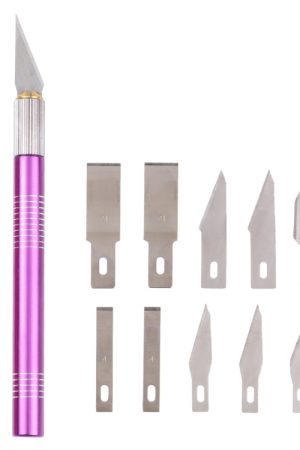 WLXY-9312 14 in 1 Cutter per incisione manico in metallo antiscivolo