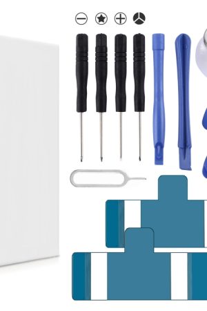 12 in 1 kit di riparazione (4 x cacciavite + 2 aste di rompere + 1 x Sucker + 2 x triangolo su fette spesse + pin di espulsione + 2 x nastro batteria)